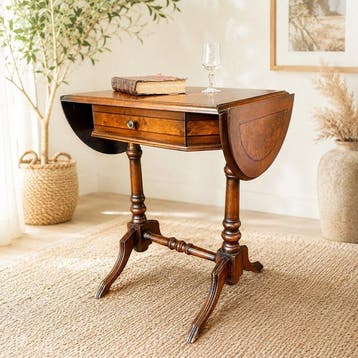 Schrijftafel - Hout, Italiaans vakmanschap uit de midden van, Antiek en Kunst
