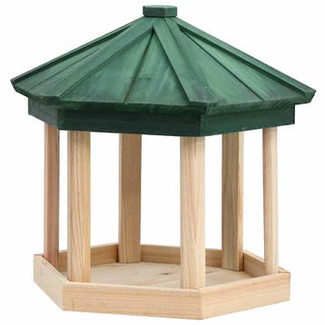 vidaXL Vogelvoeder achthoekig 33x30 cm massief vurenhout, Verzenden, Nieuw