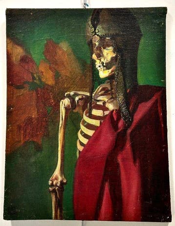 École allemande (XX) - Vanitas, memento mori, Antiek en Kunst