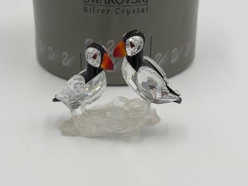 Swarovski - Beeldje - Puffins - 261643 - Kristal