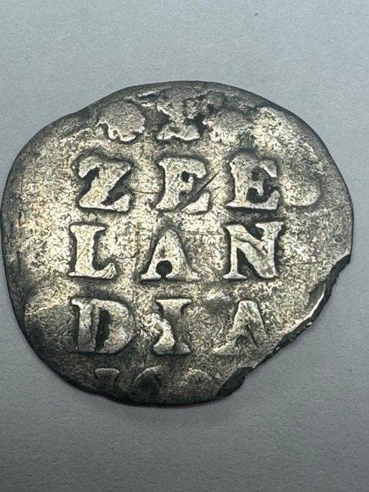Nederland, Middelburg Wapenstuiver 1697 (Zonder, Postzegels en Munten, Munten | Nederland