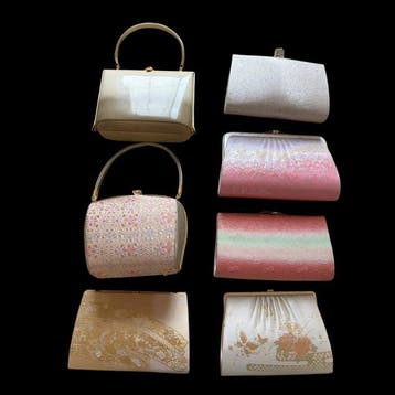 Exclusieve collectie van 7 vintage Japanse formele tassen -