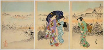 Utagawa Kokunimasa /  (1874–1944) Een excursie naar