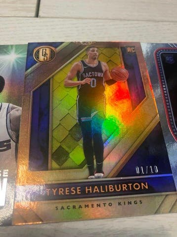 2020/21 Panini Tyrese Haliburton Rookie Gold #/10 Carte, Nieuw