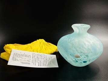 Vaas - Met de hand geblazen glas, multikleurige, Antiek en Kunst