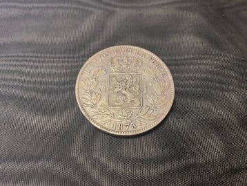 België. Leopold II. 5 Francs 1873 (Zonder minimumprijs)