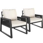 tectake Aluminium tuinloungeset Captive in rope-design - Set, Verzenden, Nieuw