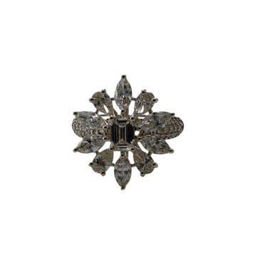 Ring - 14 karaat Witgoud - 2.62ct. tw. Diamant (Lab-grown) -, Nieuw