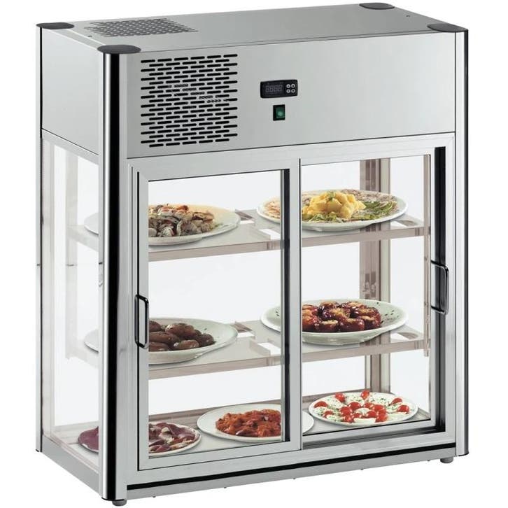 Koelvitrine | LINUS | RVS | +4°C/+10°C | Geforceerd | 3, Zakelijke goederen, Horeca | Keukenapparatuur, Nieuw in verpakking, Verzenden