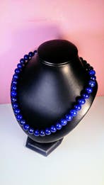 Lapis lazuli - Ketting met ronde lapis lazuli kralen -