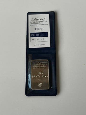 2 x 100 g - Zilver .999 - Albino Moutinho 2X100G - Met