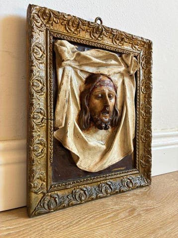 Tornese Trinita Maggiore Napoli - Reliëf,  Cristo-Velo