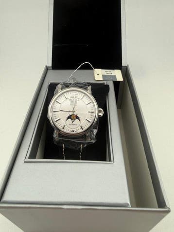 SEA-GULL - CALENDAR MOON PHASE DATE sapphire Automatic Watch