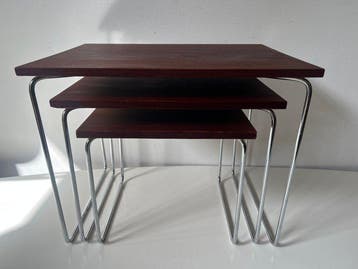 Brabantia - Dutch Mid Century Design - Tables gigognes (3) -