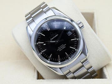 Omega Seamaster Aqua Terra 2504.50 Year 2006 (Box), Handtassen en Accessoires, Horloges | Heren, Ophalen of Verzenden, Zo goed als nieuw