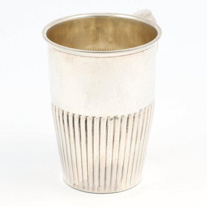 Duitsland ca. 1920 - Cannelure Decor - Beker - .800, Antiek en Kunst, Antiek | Zilver en Goud