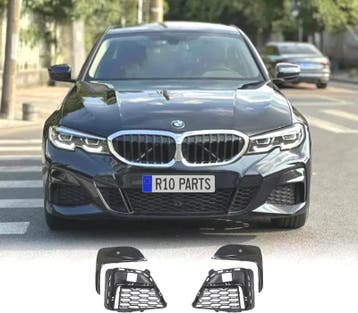 GRILLES DE BROUILLARD BMW G20 19-22 LOOK M NOIR BRILLANT, Verzenden