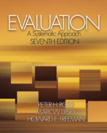 Evaluation 9780761908944 Rossi, Verzenden, Rossi