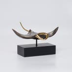 Sculpture, NO RESERVE PRICE - Bronze Manta Ray Sculpture, Antiek en Kunst