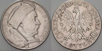 10 Zloty 1933 Polen Republik 1918-1939, Verzenden, België