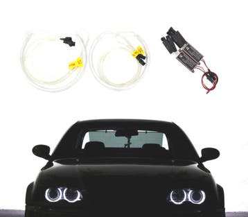 KIT ANNEAUX LUMINEUX ANGEL EYES CCFL BMW E46 E36 E39, Auto-onderdelen, Verzenden