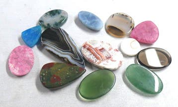 Set van prachtige cabochons, 100% natuurlijk Cabochon- 47.88, Verzamelen