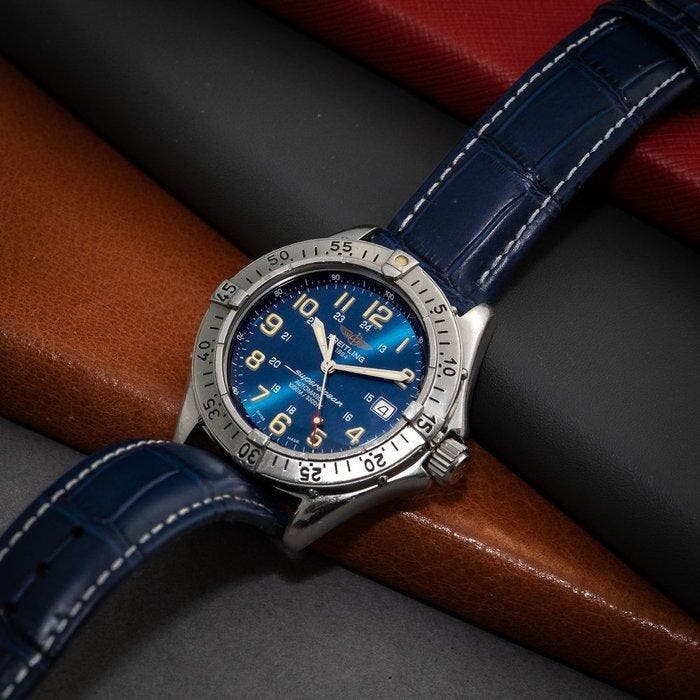 Breitling - Superocean - A17040 - Homme - 2000-2010, Handtassen en Accessoires, Horloges | Heren