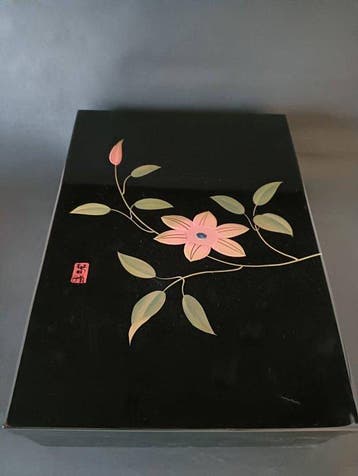Doos - lak, maki-e - lakwerk, Antiek en Kunst