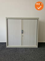 Roldeurkast - Basic - 120x125x45cm - Grijs met Grijze roldeu, Werkplek, Ophalen of Verzenden, Gebruikt, Kast