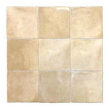 Wandtegel Agostino Brume Handvorm Beige Glans 13x13, Ophalen of Verzenden, Wandtegels