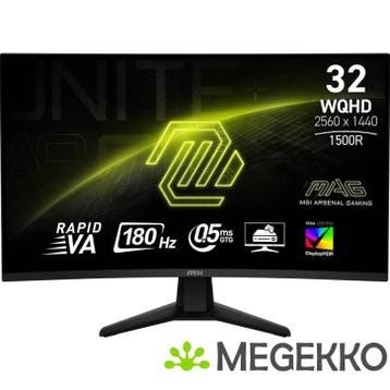 MSI MAG 32CQ6F 32  Quad HD 180Hz Curved VA Gaming monitor, Verzenden