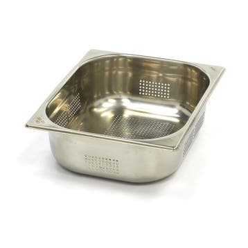 Gastronorm Bak - 1/2 GN - 10 cm Diep - RVS - Geperforeerd, Verzenden, Nieuw in verpakking, Transport en Opslag