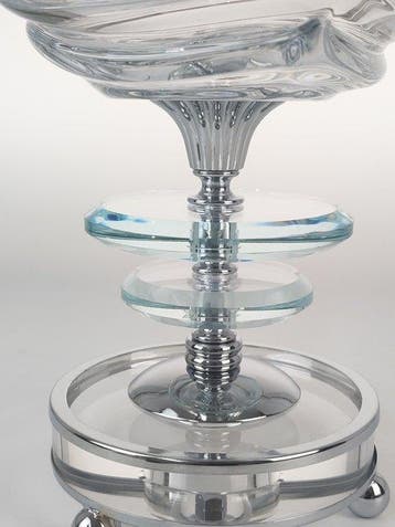 SECOLOVENTESIMO - Gobelet - Émail, Laiton, platine, Cristal