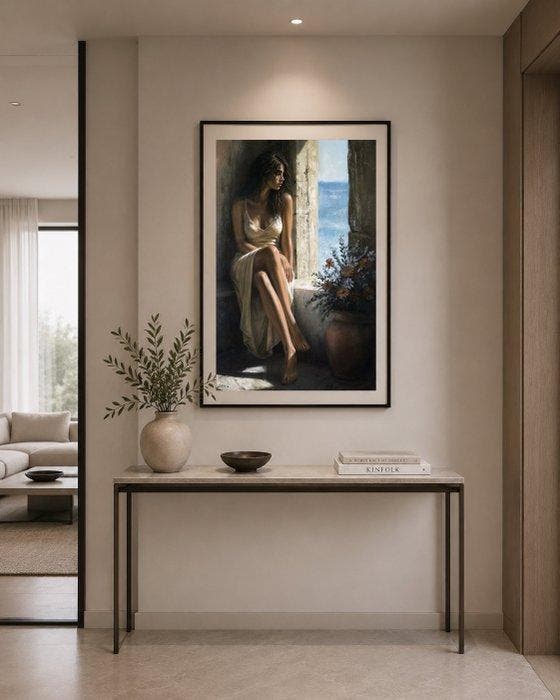 LORIN - Mediterranean desire No.6, Antiquités & Art, Art | Peinture | Moderne