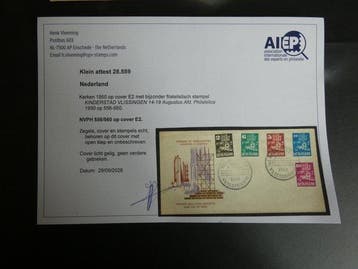 Nederland 1950 - Speciaal cover Kerken in oorlogstijd, Gestempeld