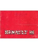 1982 RENAULT 18 INSTRUCTIEBOEKJE NEDERLANDS