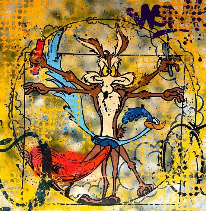 Moabit - Wile E. Coyote & The Road Runner X Ultimate Speed, Antiquités & Art, Art | Objets design