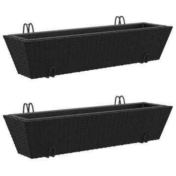 Plantenbakken zwart | Retour deal | Snel weg = pech, Tuin en Terras, Overige materialen, Minder dan 30 cm, Nieuw, 60 tot 100 cm