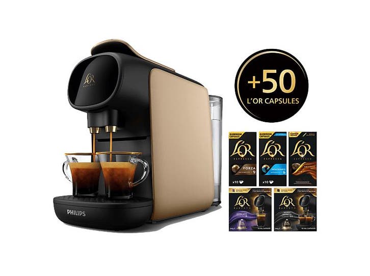 Philips - Capsulemachine - Goud, Elektronische apparatuur, Koffiezetapparaten, Koffiepads en cups, Nieuw, Afneembaar waterreservoir