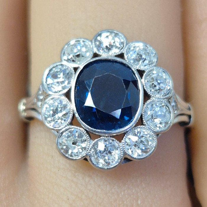 Sans prix de réserve - Bague - 18 carats Or blanc - 2.34ct., Bijoux, Sacs & Beauté, Bagues