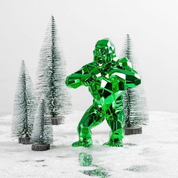 Richard Orlinski (1966) - Kong Christmas (Green Edition), Antiquités & Art, Art | Objets design