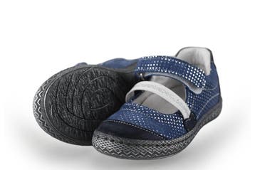 Kickers Instappers Meisjes in maat 24 Blauw, Verzenden, Schoenen