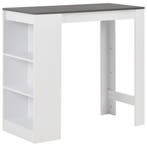 vidaXL Bartafel met schap 110x50x103 cm wit, Verzenden, Nieuw
