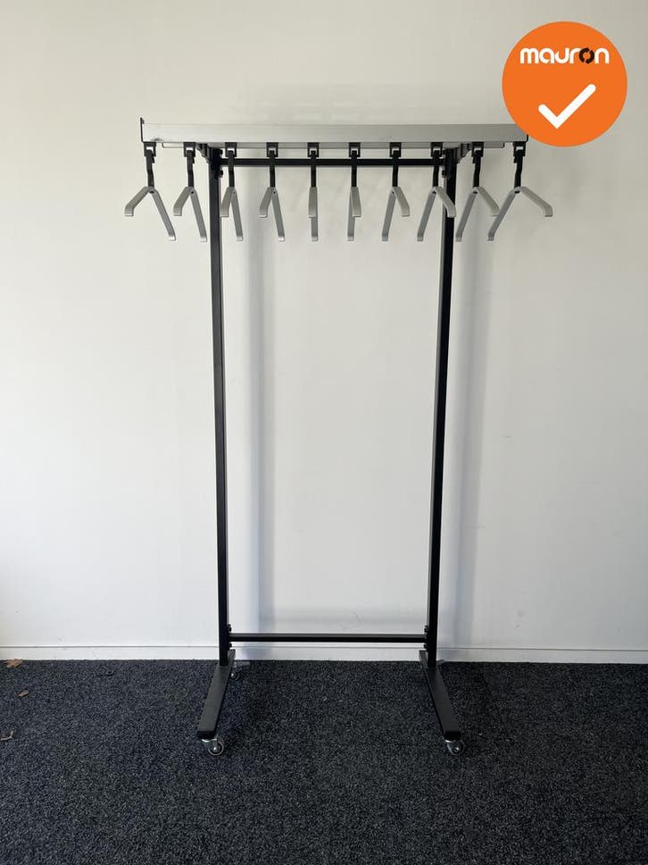 Staande kapstok - 10 Haaks - Gardelux - Zwart - Inclusief ha, Articles professionnels, Aménagement de Bureau & Magasin | Mobilier de bureau & Aménagement