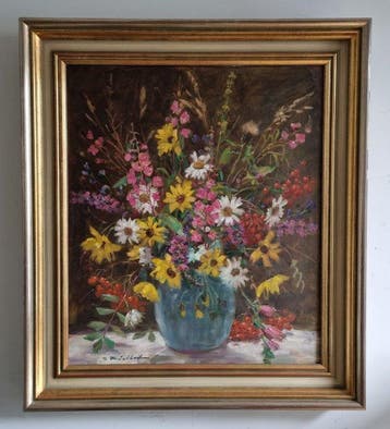 German School (XX), signed A. Fialkofen - Blumenstrauß in