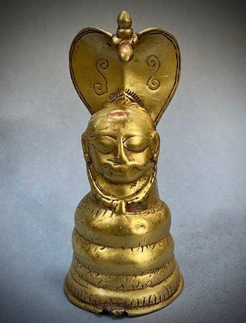 sculptuur, iva Mukhaliga-kavaca con nga-chattr, Deccan
