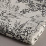 AA019 - Exclusief Toile de Jouy Grijs - Meubelstof - 250 cm