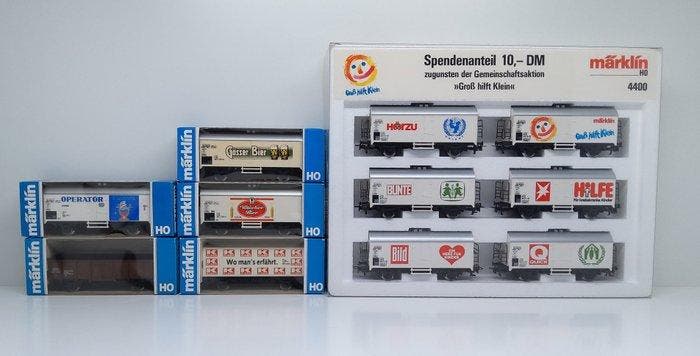 Märklin H0 - Set 4400, 4415, 4466, 4567, 2 x blanco -, Hobby en Vrije tijd, Modeltreinen | H0