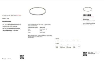 Sans prix de réserve - Bracelet de tennis - 14 carats Or