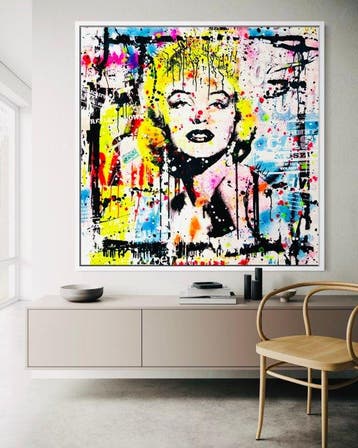 Mikko - Marilyn Monroe Star On Frame - XXL (NO RESERVE!), Antiek en Kunst